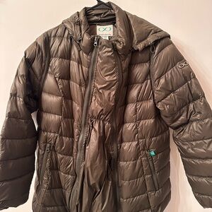 Modern Eternity Lola 5 in 1 Down Maternity Jacket, medium, olive